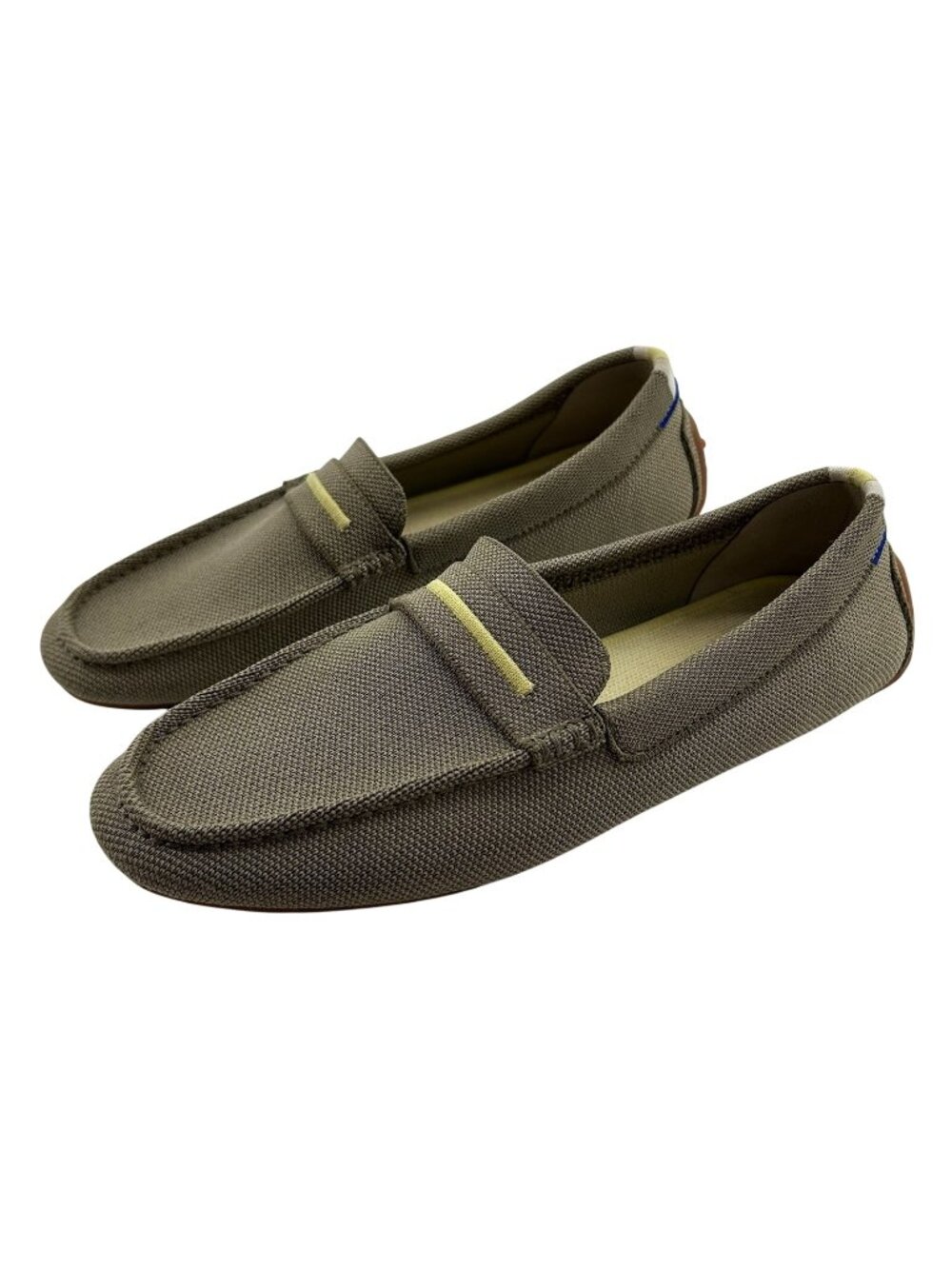 Rothy's The Driver Loafers Shoes Womens 11.5 US Tan Yellow Driving Slip On